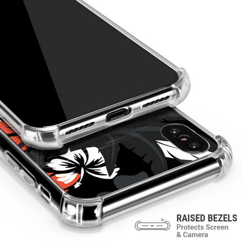 NFL Cincinnati Bengals Tropical Print iPhone XS Max Clear Case